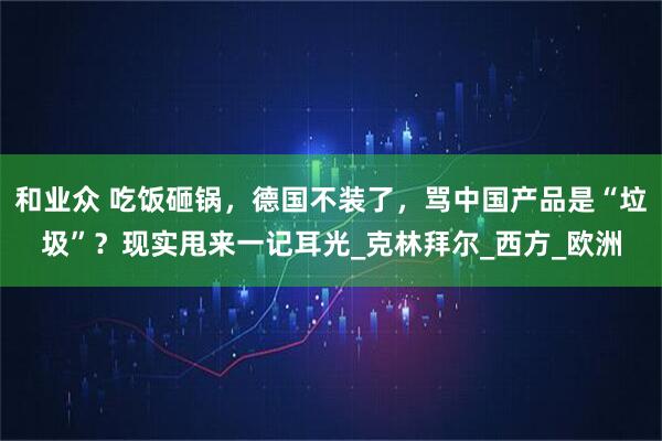 和业众 吃饭砸锅，德国不装了，骂中国产品是“垃圾”？现实甩来一记耳光_克林拜尔_西方_欧洲